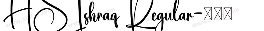 HSIshraq Regular字体转换